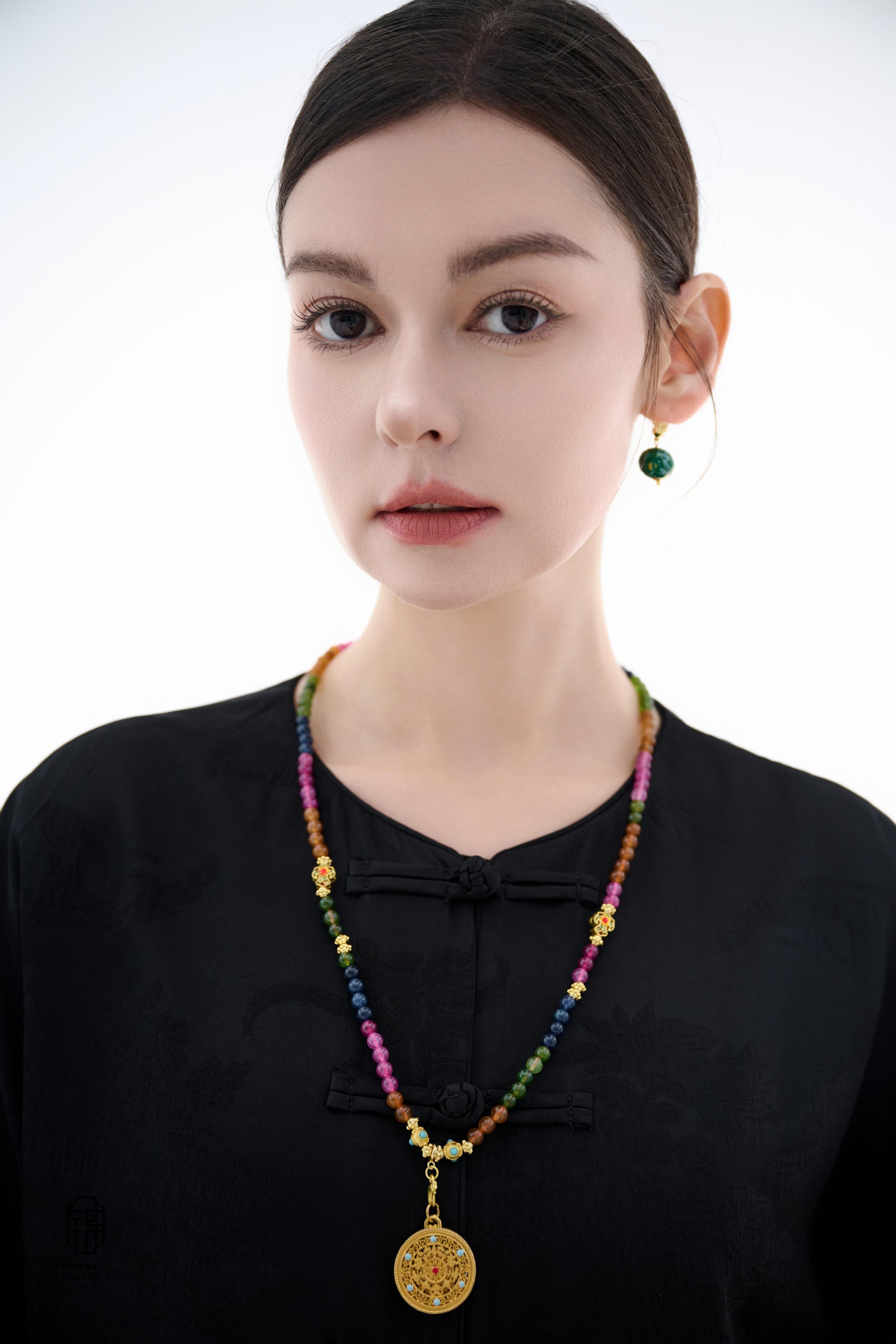 Emerald Starburst Earrings - ORIENTAL BOUTIQUE