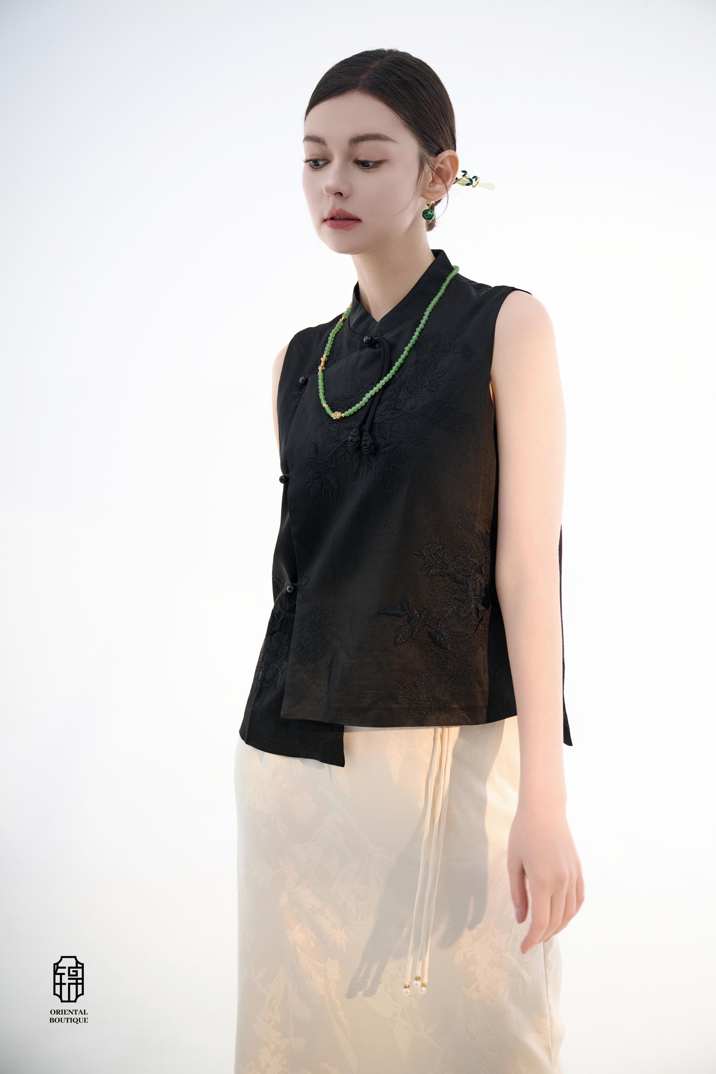 Orient Collection - Jade Blessing Necklace - ORIENTAL BOUTIQUE