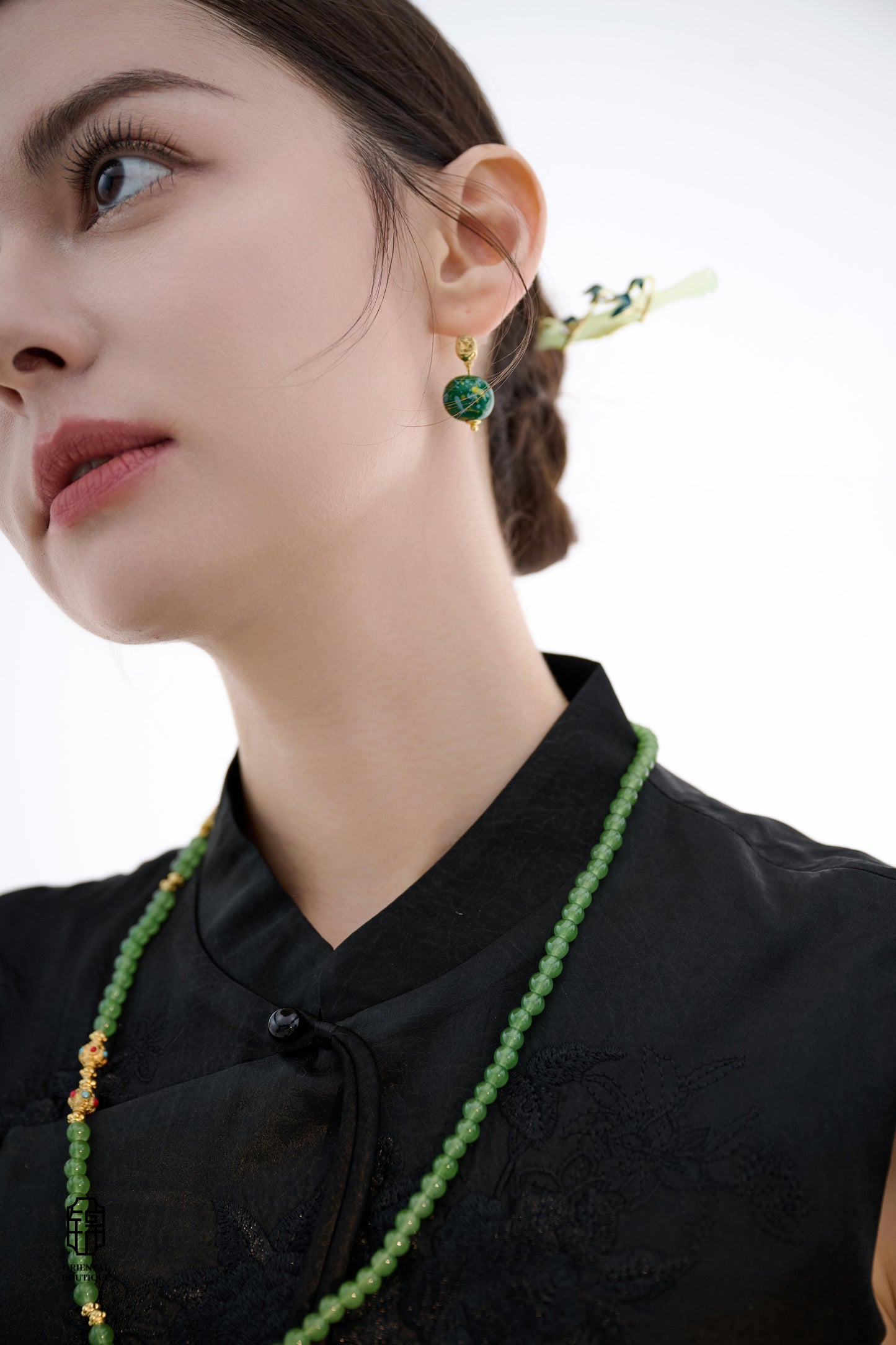 Orient Collection - Jade Blessing Necklace - ORIENTAL BOUTIQUE