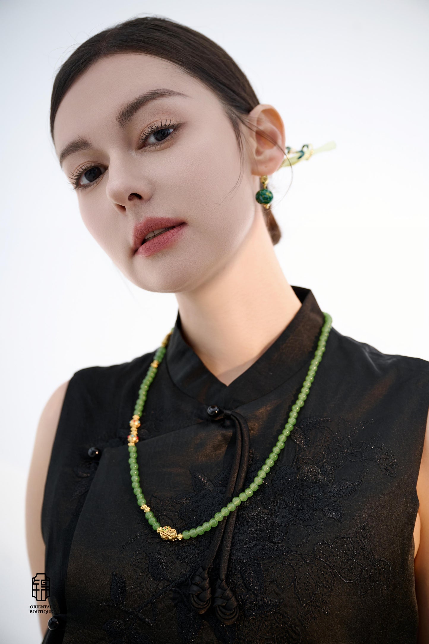 Orient Collection - Jade Blessing Necklace - ORIENTAL BOUTIQUE