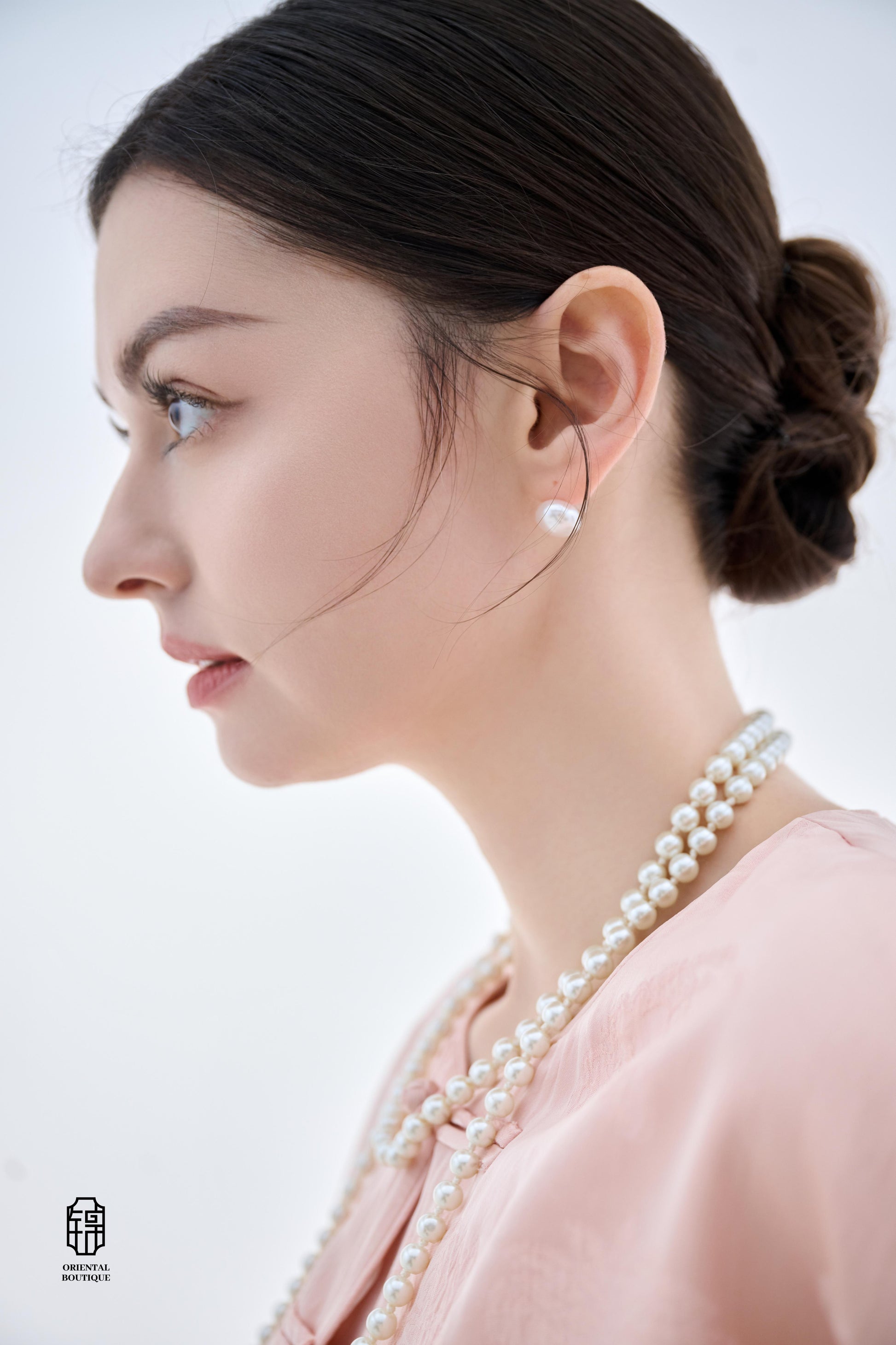 Pure Pearl Studs Earrings - ORIENTAL BOUTIQUE