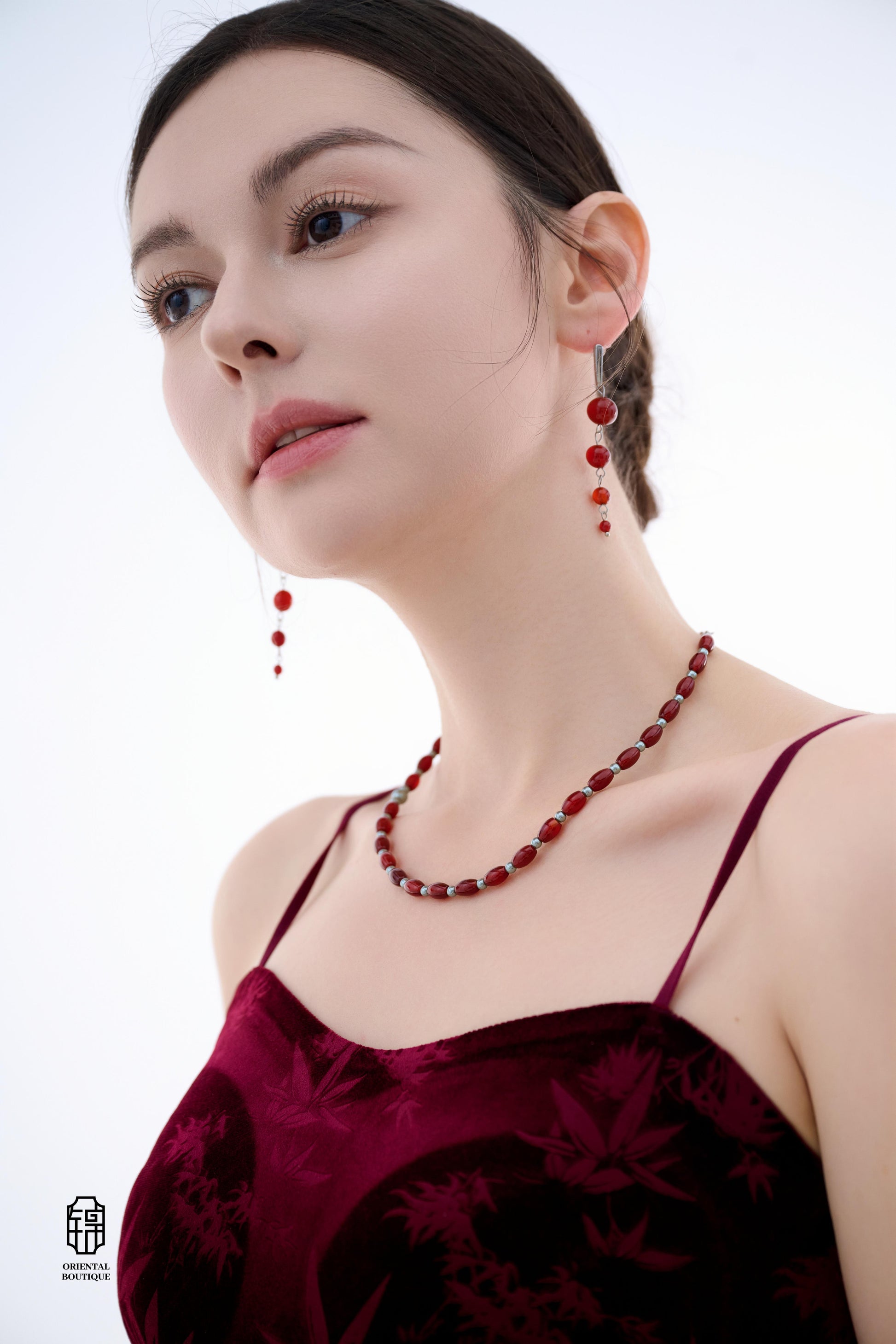 Scarlet Longing Earrings - ORIENTAL BOUTIQUE