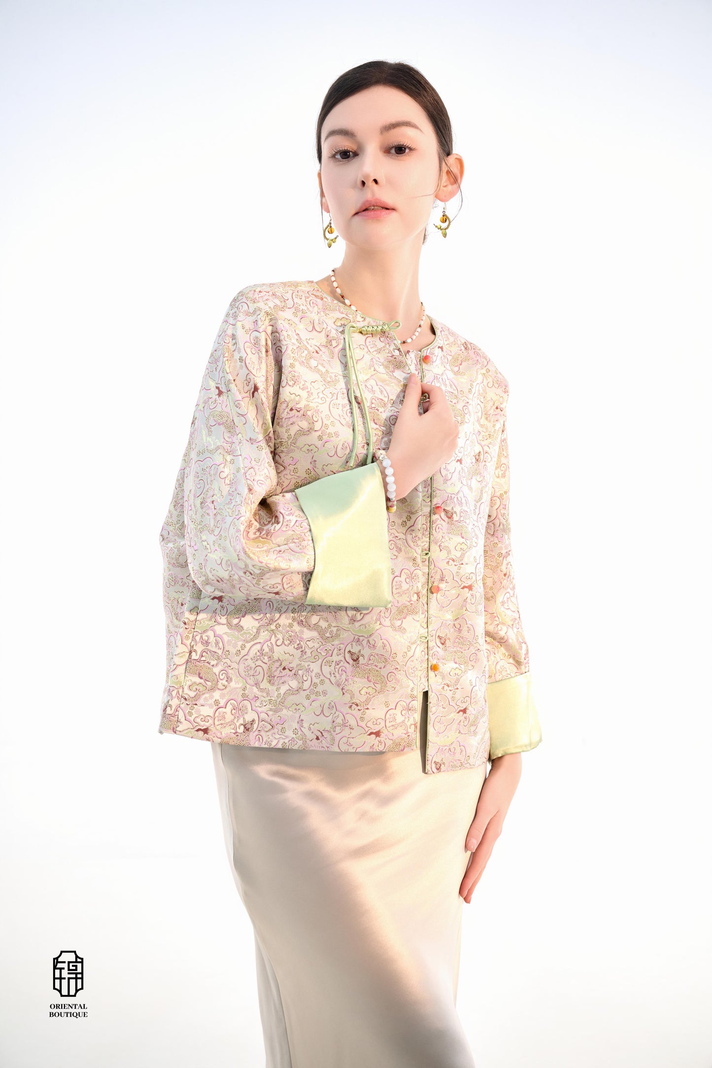 Golden Citrus Dew Earrings - ORIENTAL BOUTIQUE