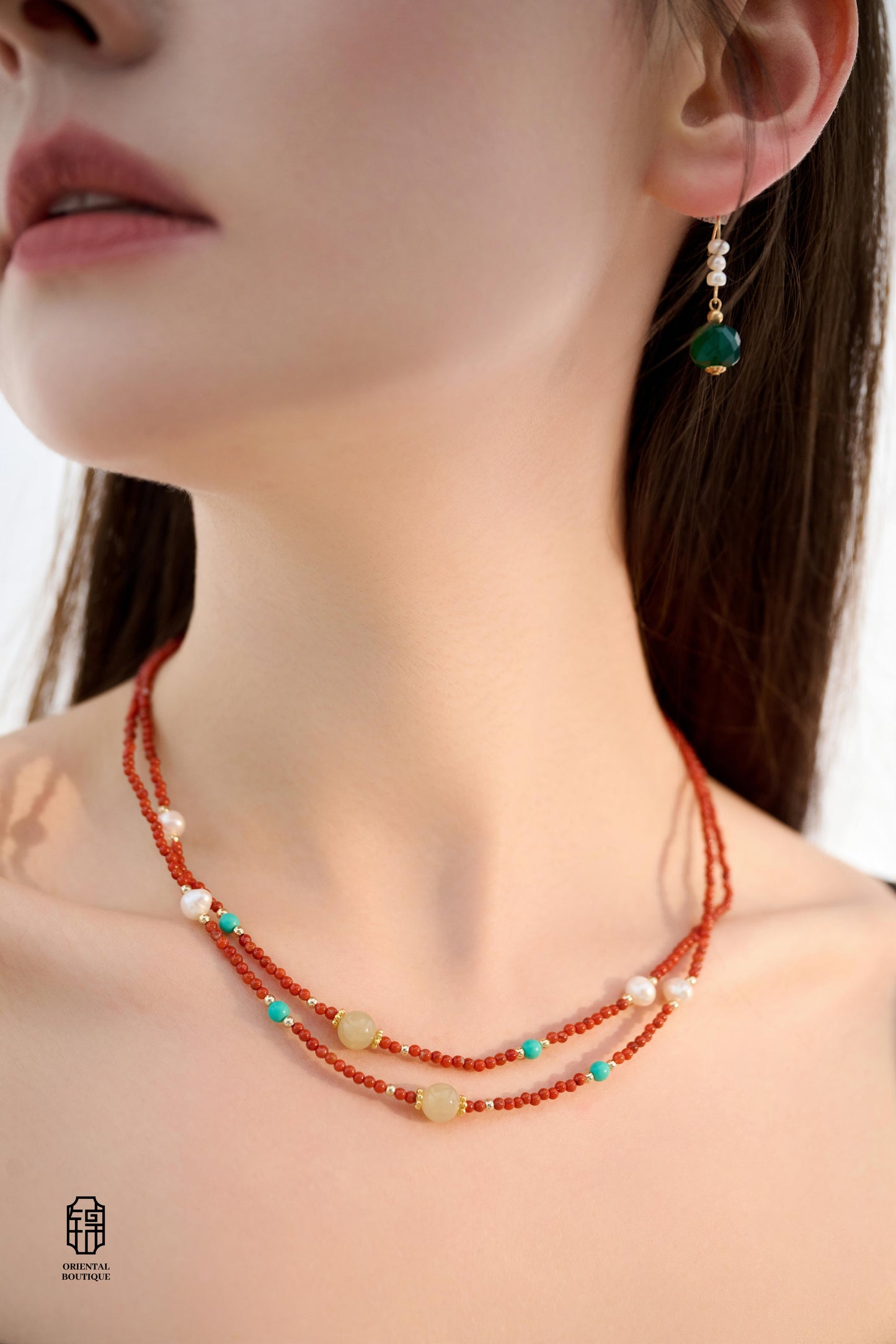 Eternal Collection - Red Sand Star Necklace - ORIENTAL BOUTIQUE