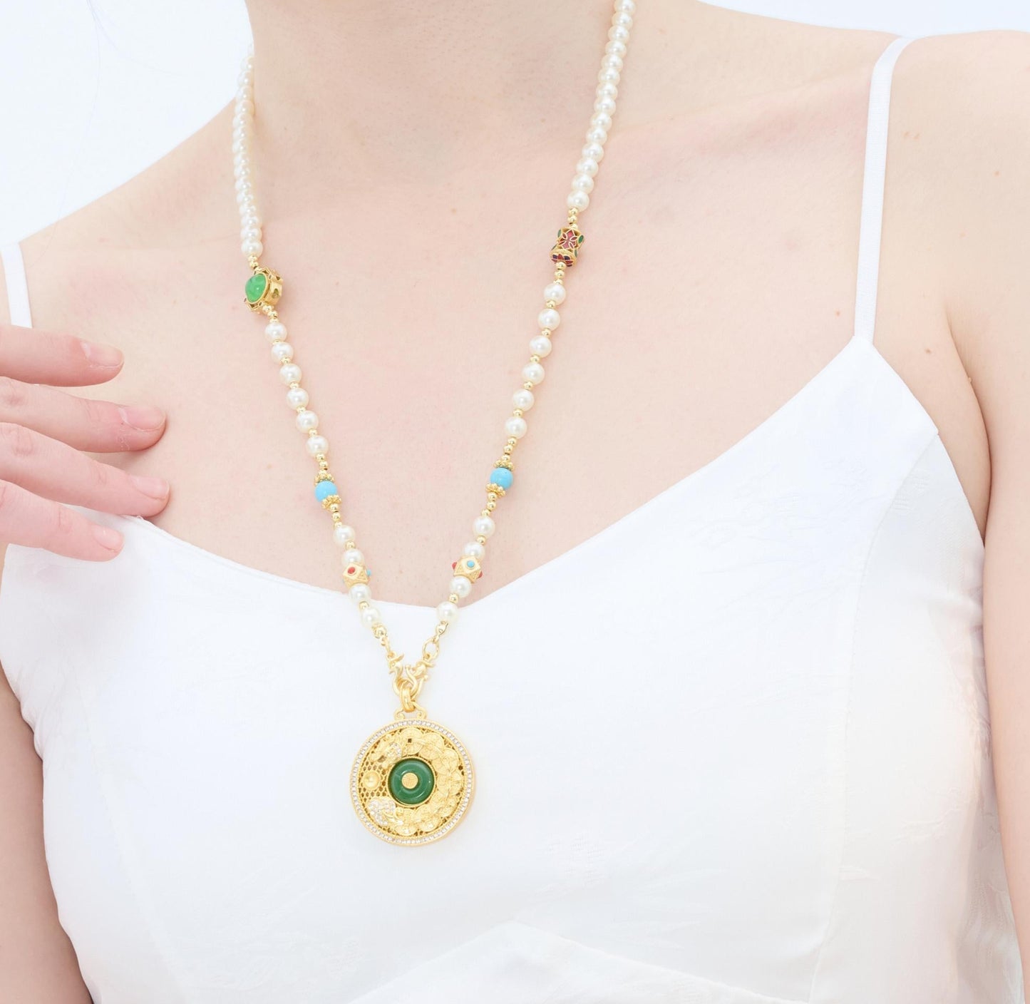 Celestial Dragon Pearl Necklace