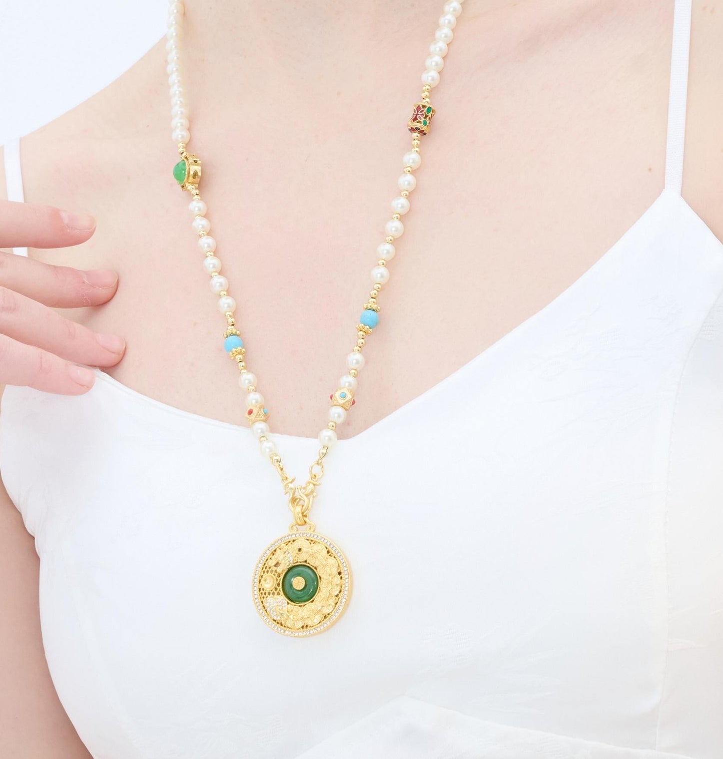 Celestial Dragon Pearl Necklace