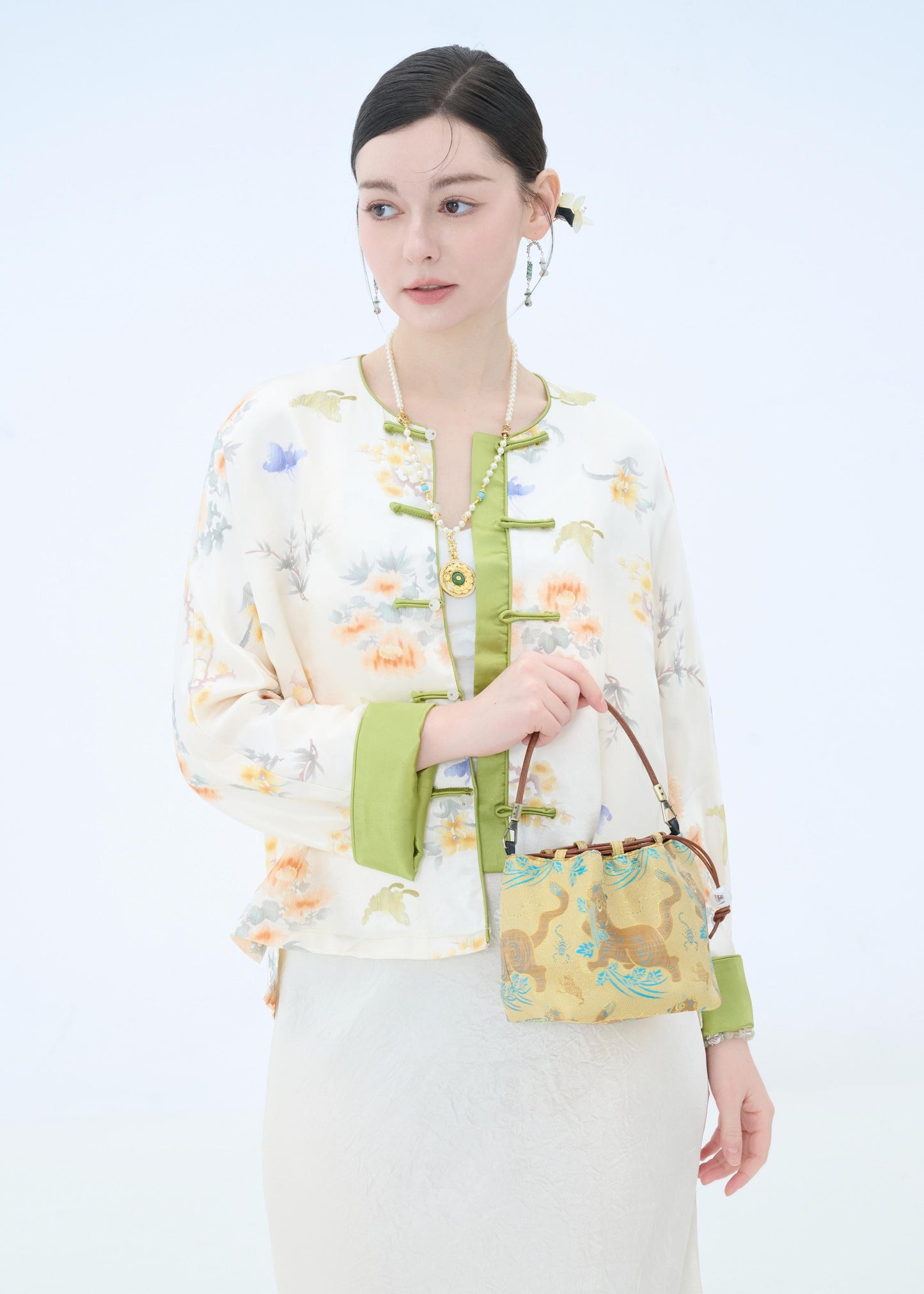 Golden Frolic Mini Pouch