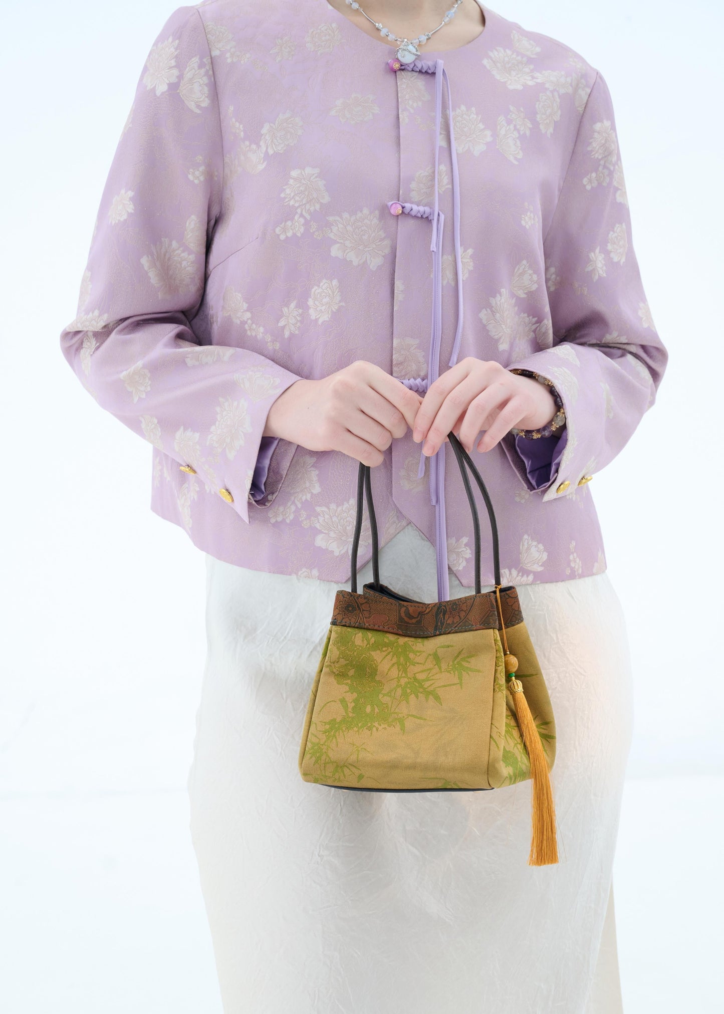 Whispers of Bamboo Silk Pouch