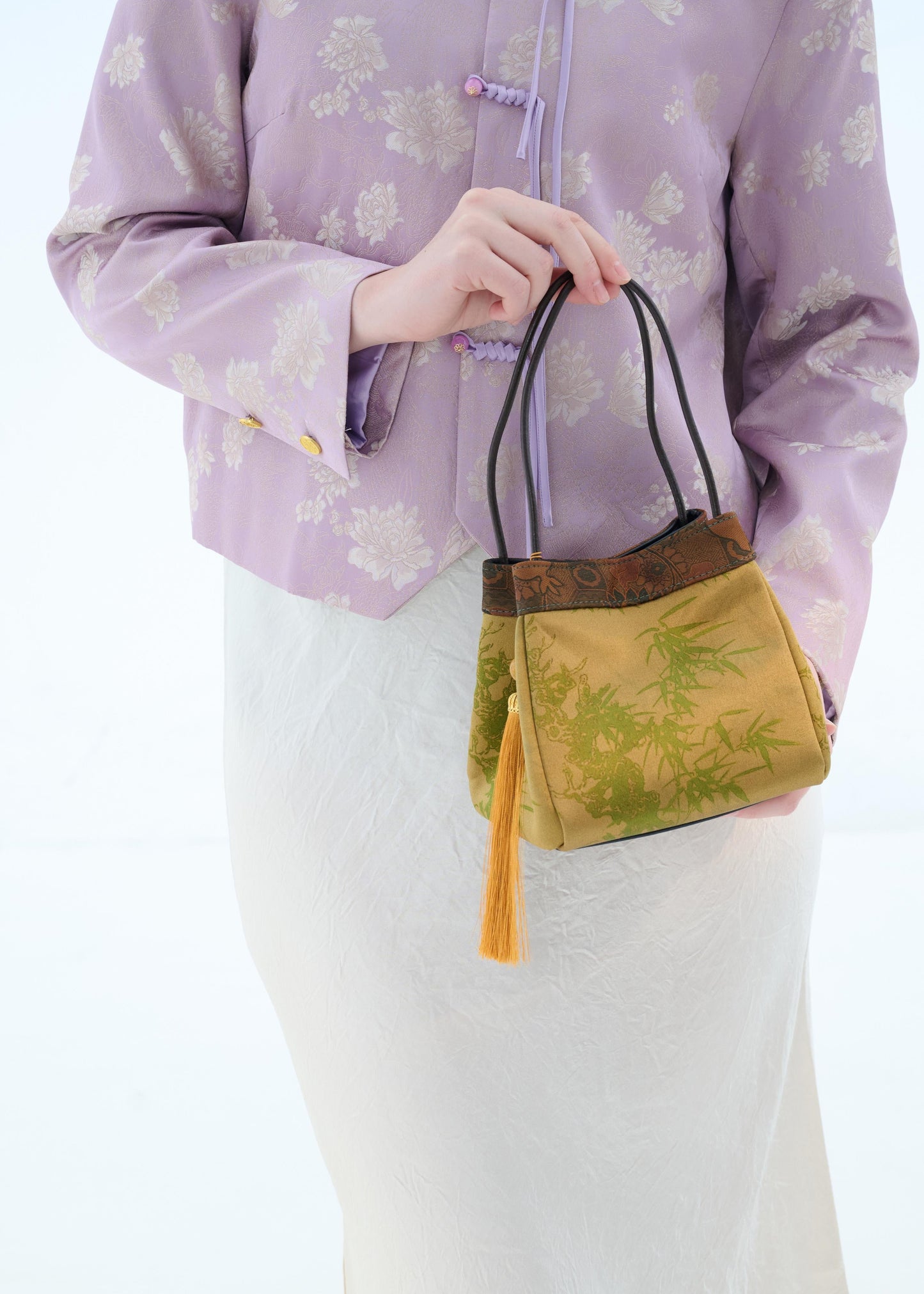 Whispers of Bamboo Silk Pouch