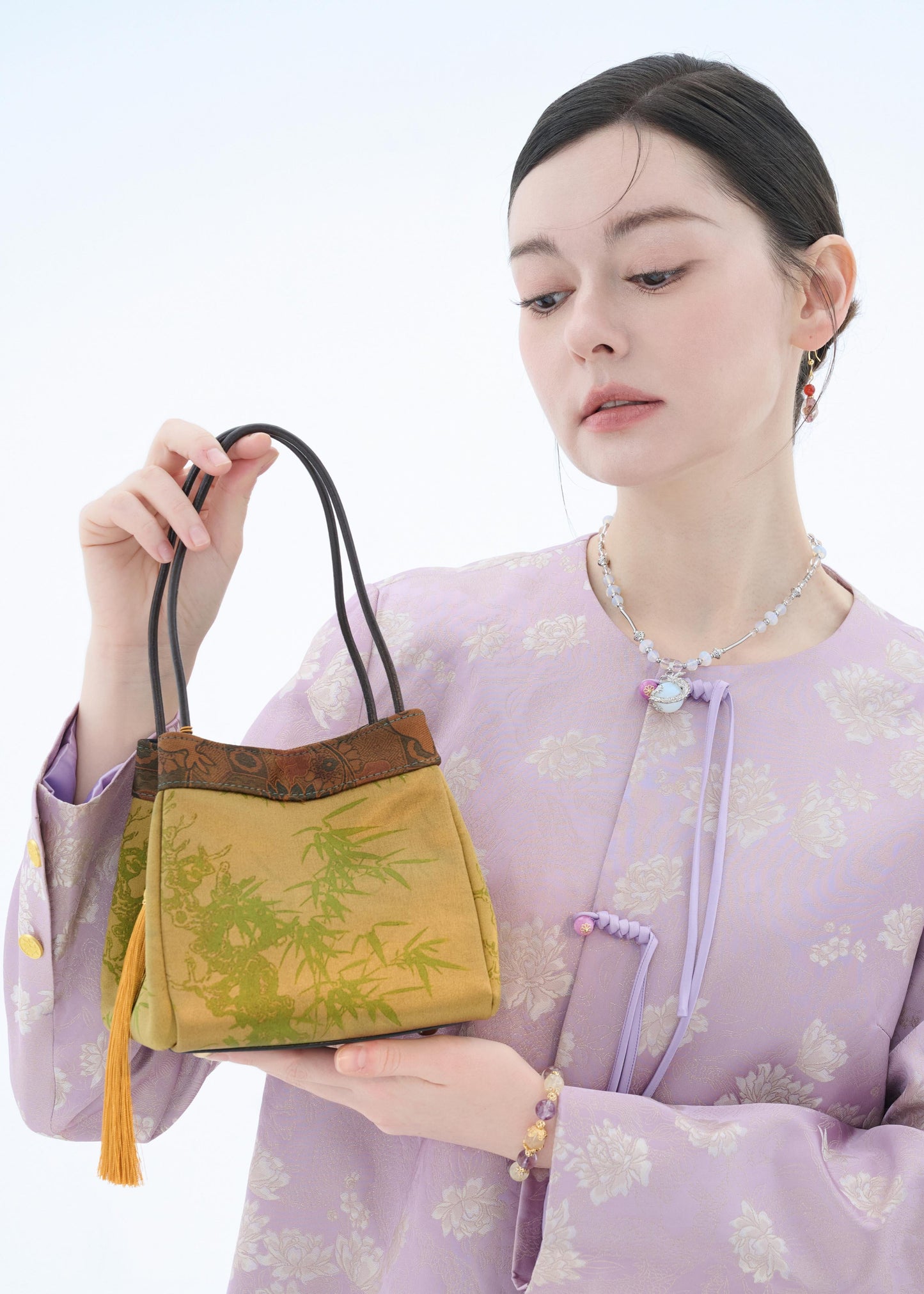 Whispers of Bamboo Silk Pouch