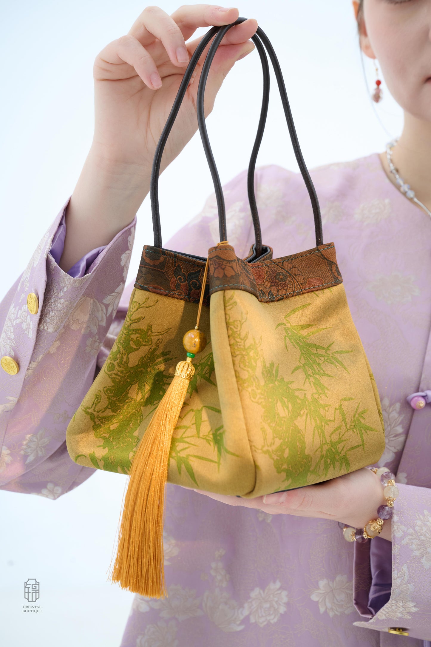 Whispers of Bamboo Silk Pouch