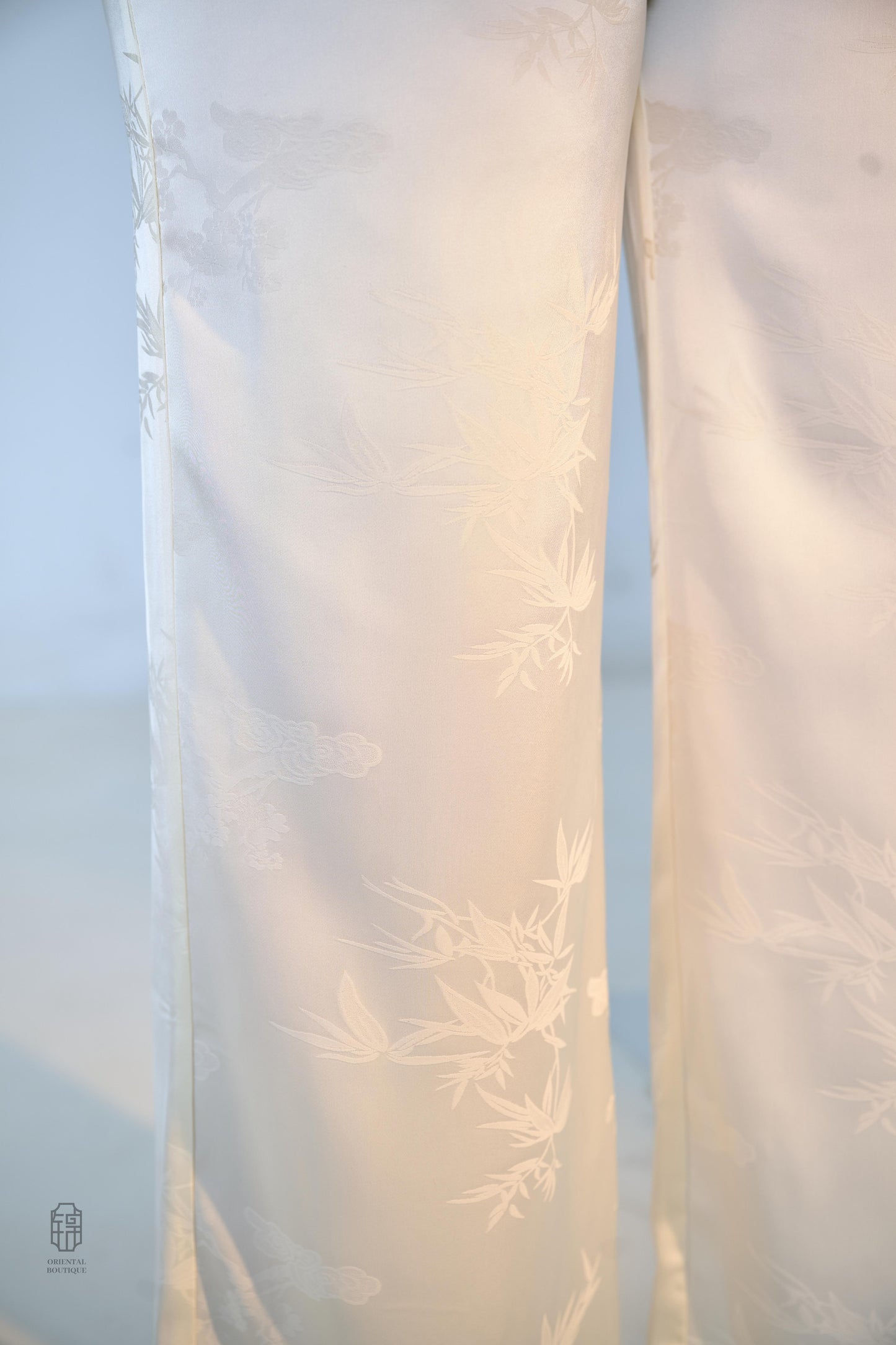 Chinese Silk Pants - Whispers of Bamboo Traditional Style