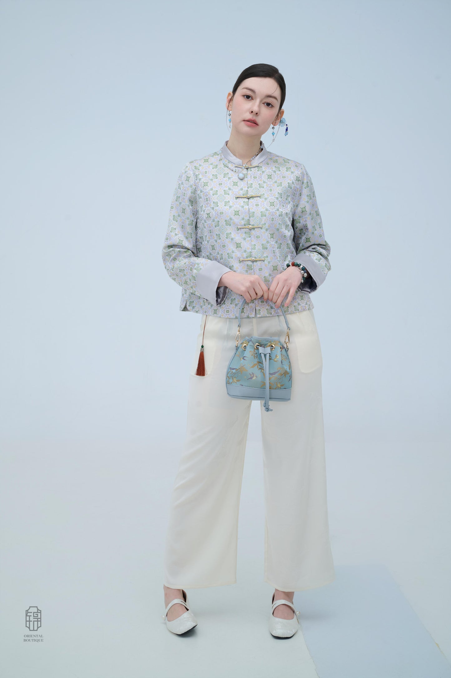Chinese Brocade Jacket - Celestial Harmony Traditional Style