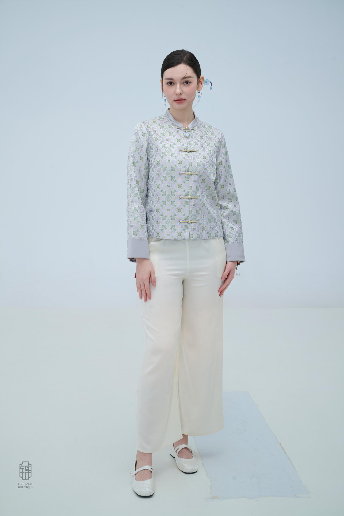 Chinese Brocade Jacket - Celestial Harmony Traditional Style