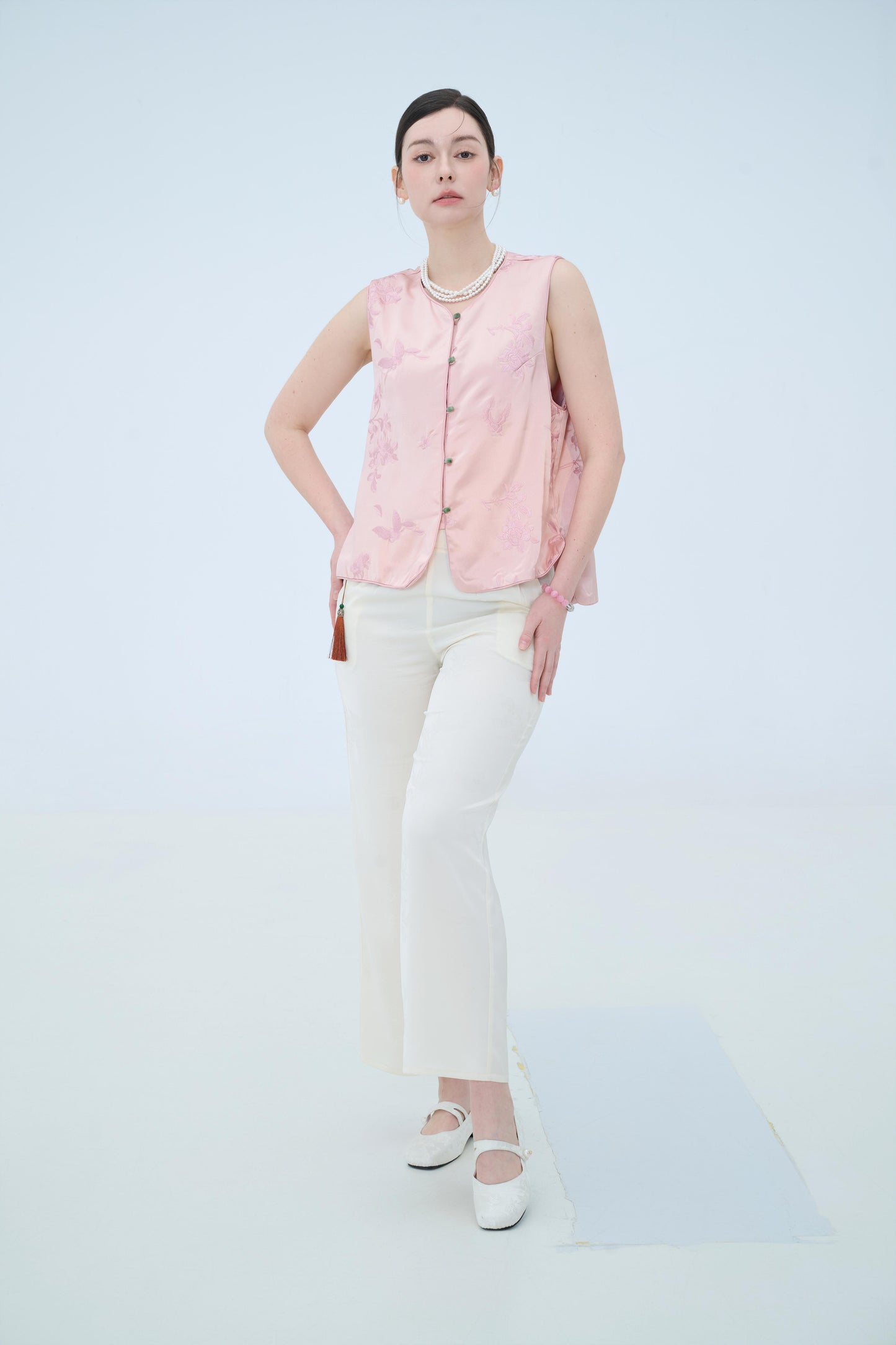 Chinese Silk Pants - Whispers of Bamboo Traditional Style