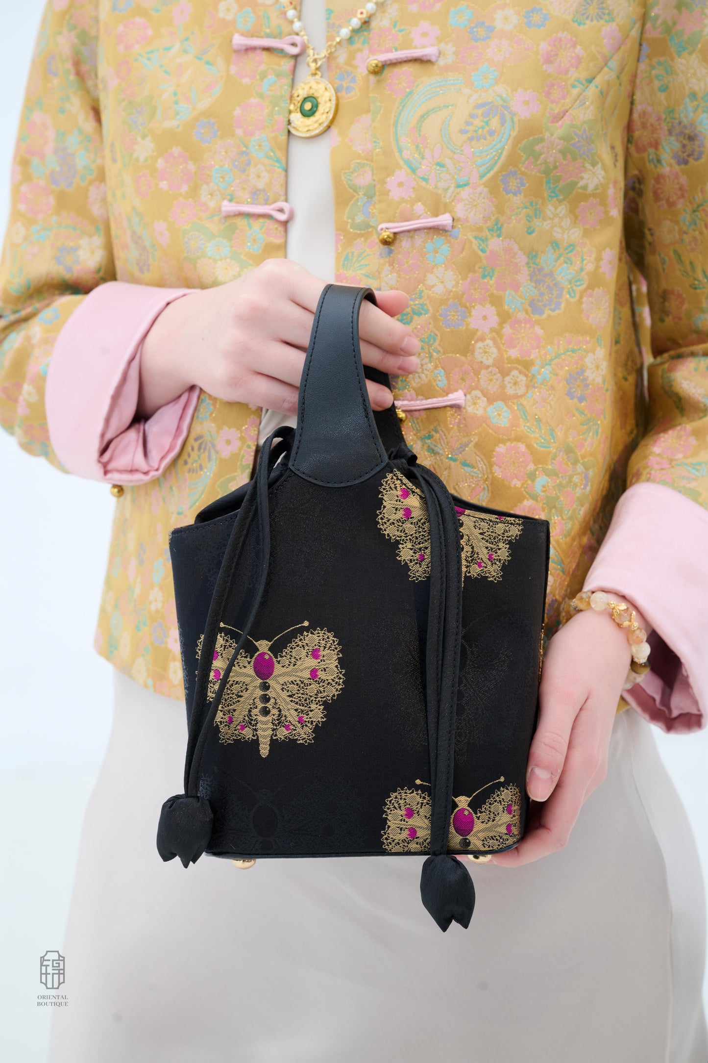 Butterfly Reverie Drawstring Bag