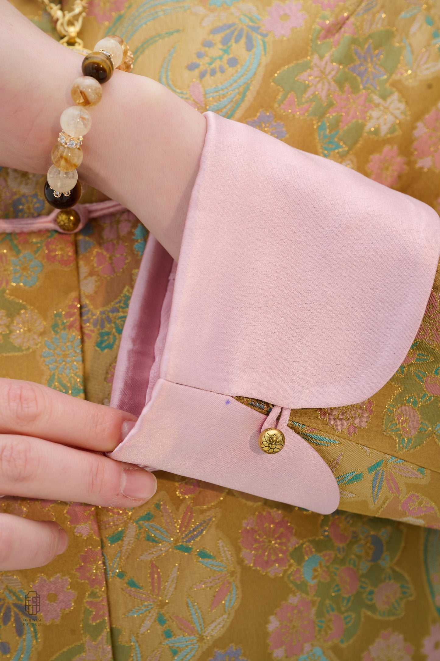 Chinese Brocade Jacket - Autumn Garden Traditional Style