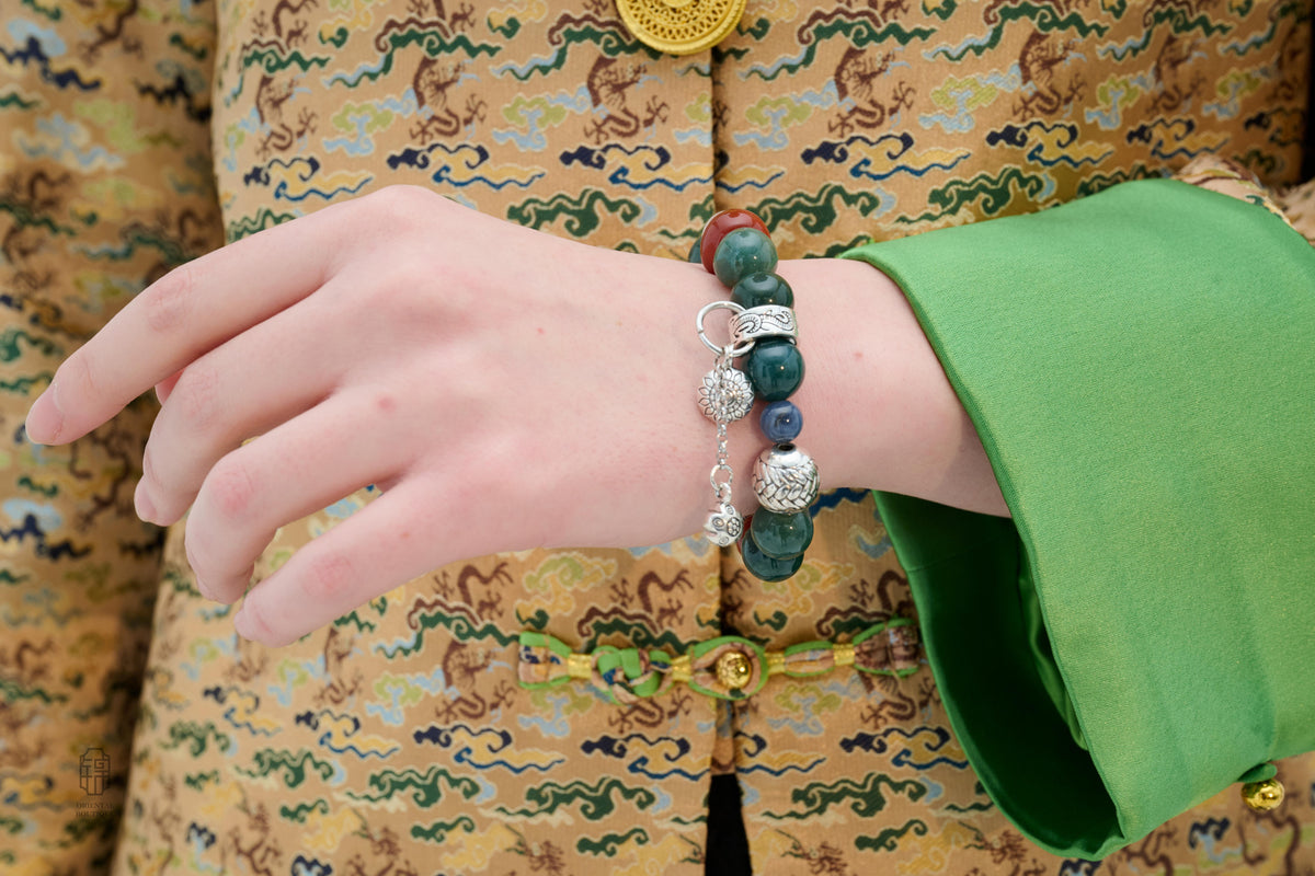 Verdant Ember Talisman Bracelet