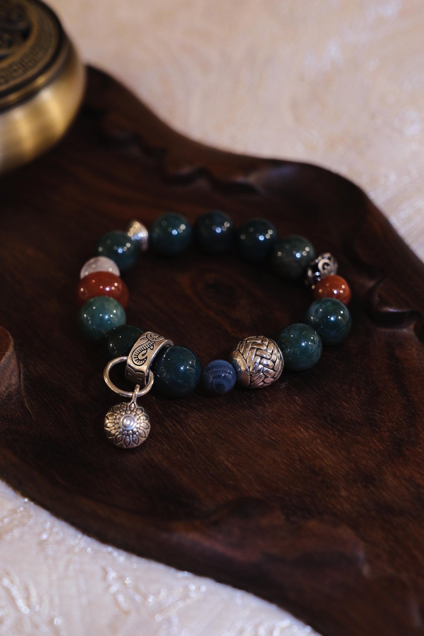 Verdant Ember Talisman Bracelet