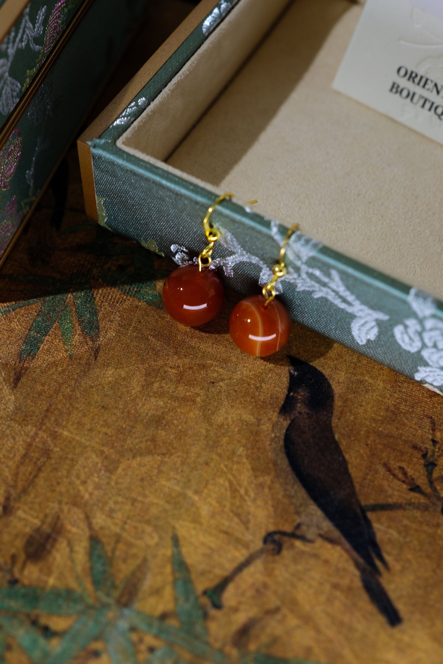 Crimson Grace Carnelian Earrings