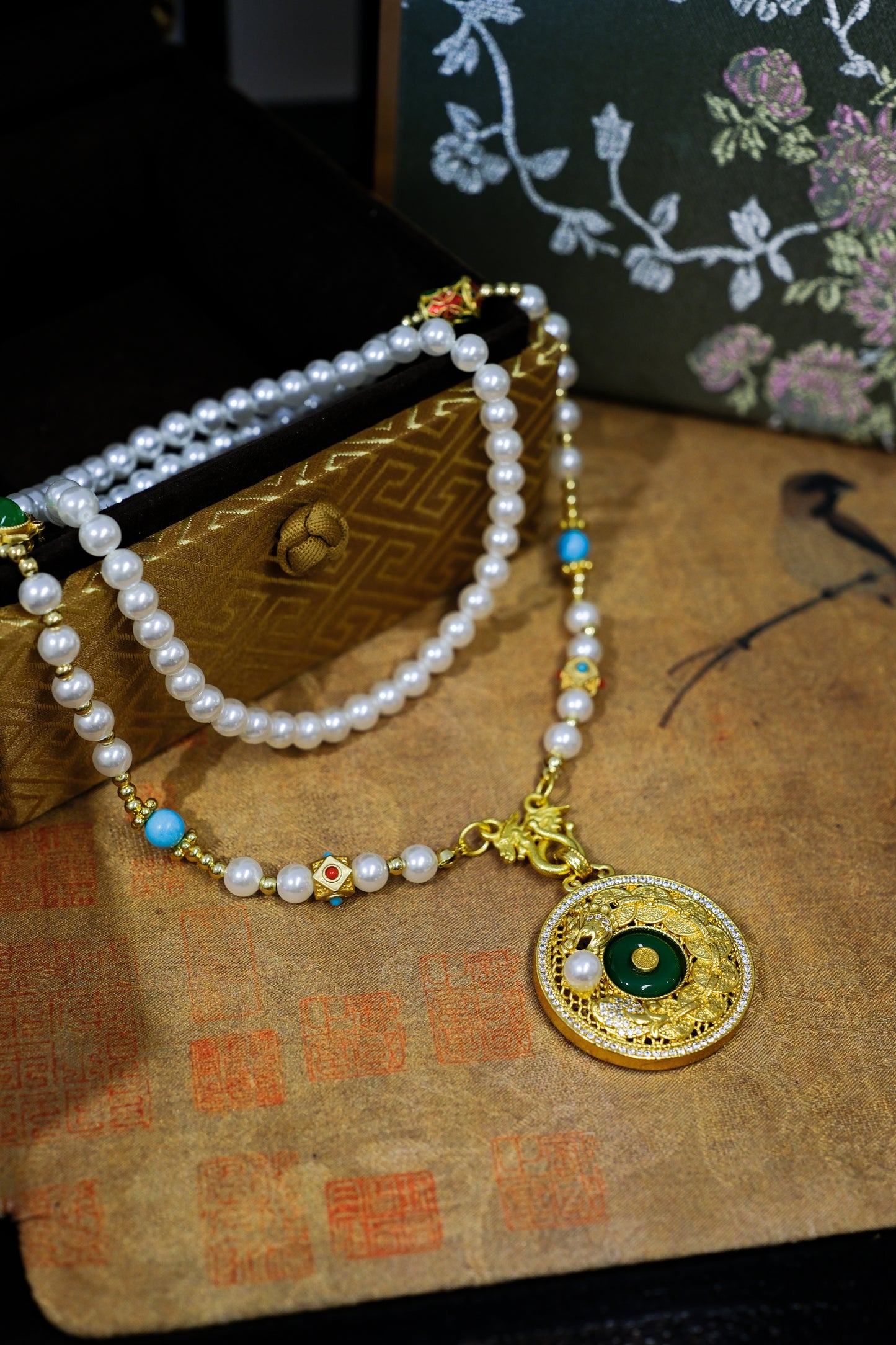 Celestial Dragon Pearl Necklace
