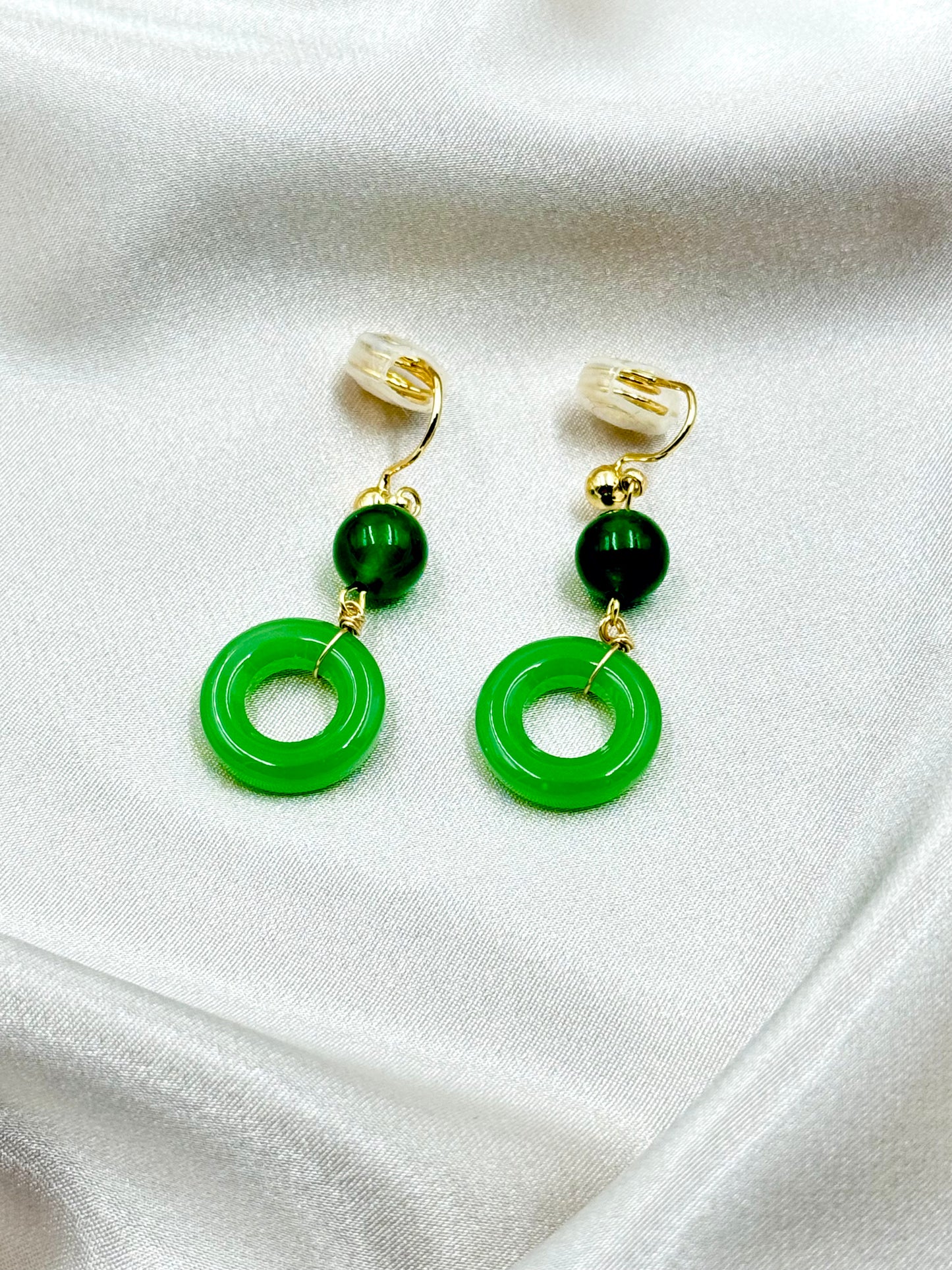 Jade Harmony Earrings - ORIENTAL BOUTIQUE