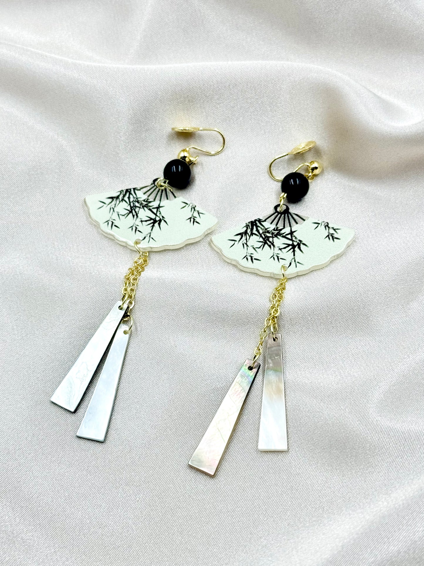 Bamboo Shadows Earrings - ORIENTAL BOUTIQUE