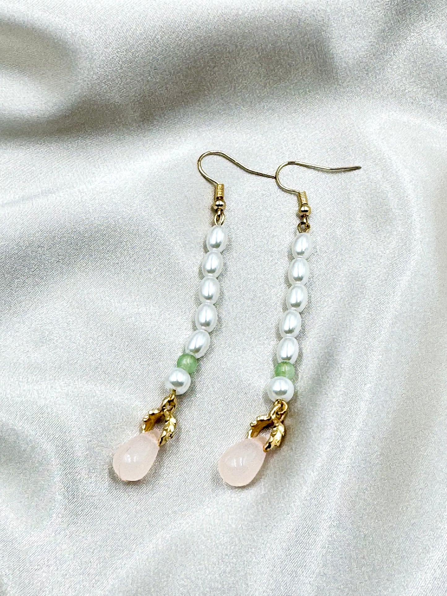 Blush Pearl Elegance Earrings - ORIENTAL BOUTIQUE
