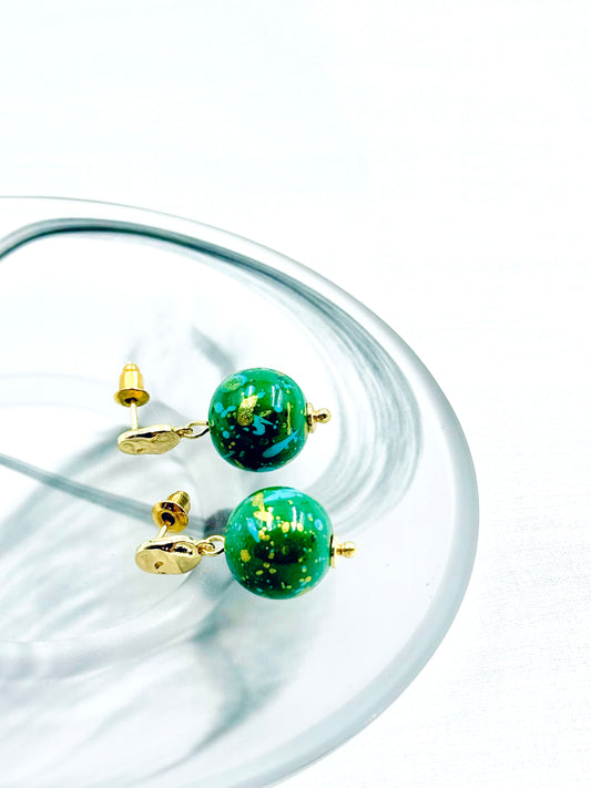 Emerald Starburst Earrings - ORIENTAL BOUTIQUE