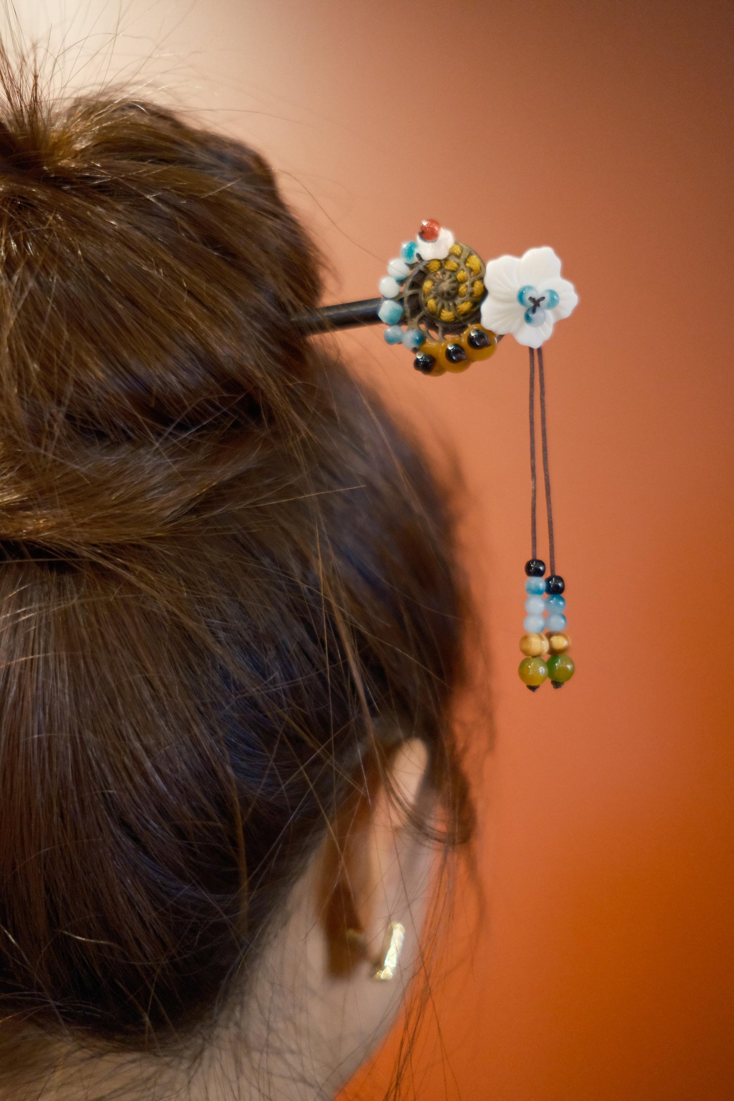 Blooming Firefly Hairpin