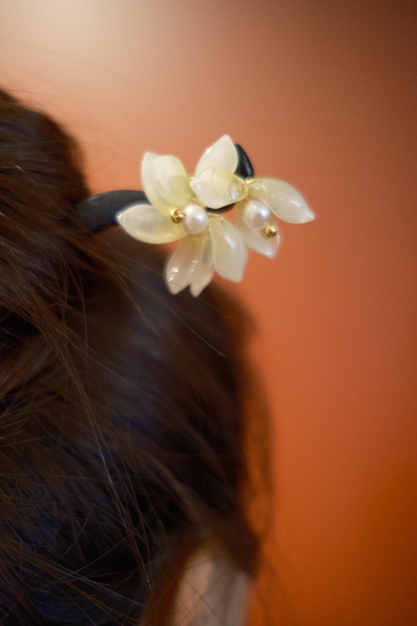 Graceful Magnolia Hairpin