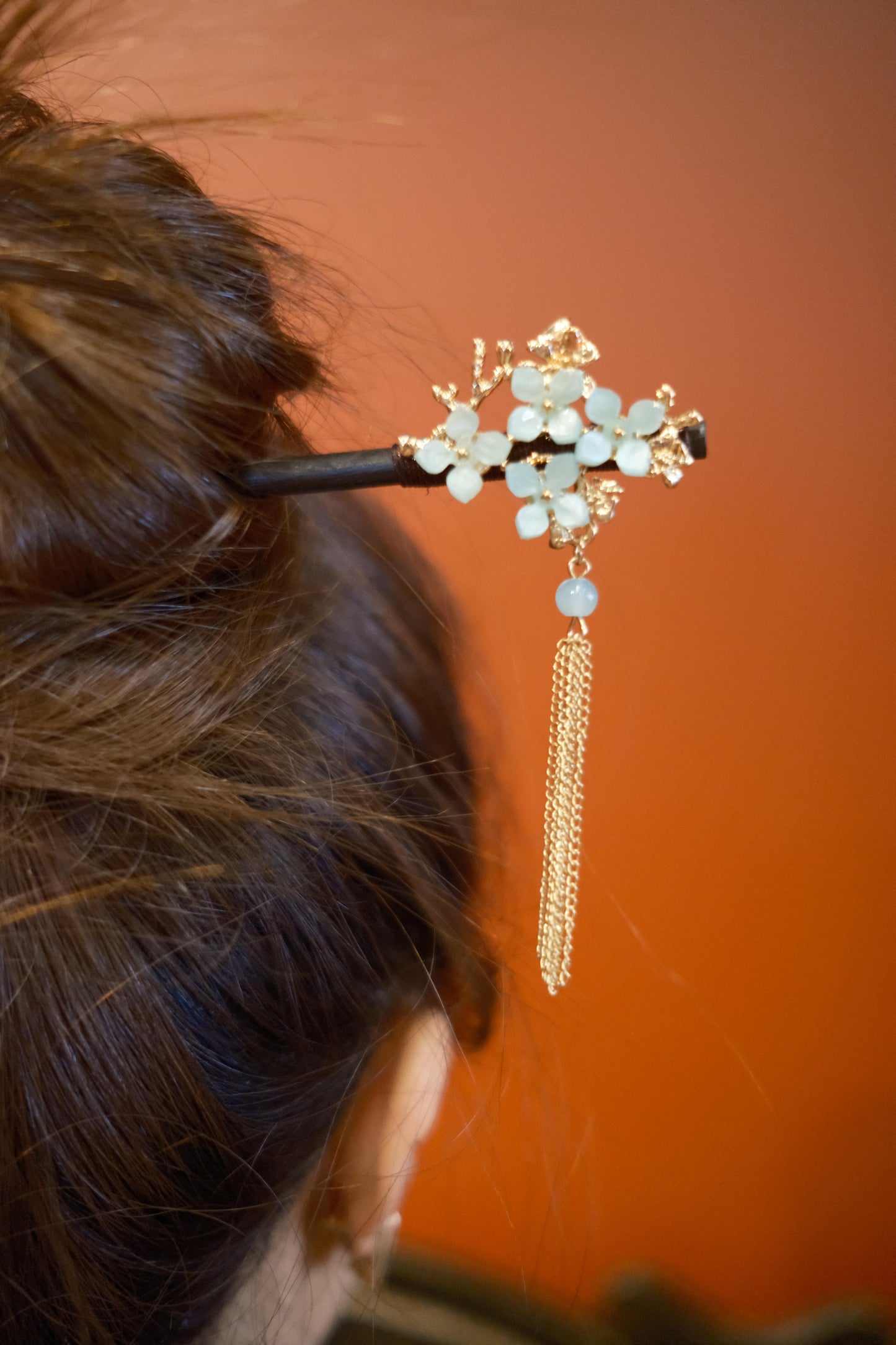 Sky Blue Jade Hairpin