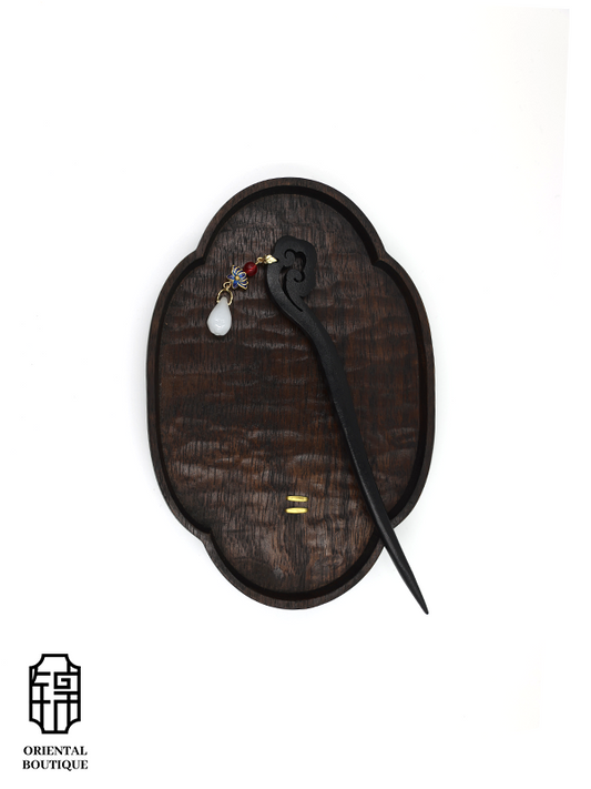Cloud Pattern Porcelain Drop Hairpin - ORIENTAL BOUTIQUE