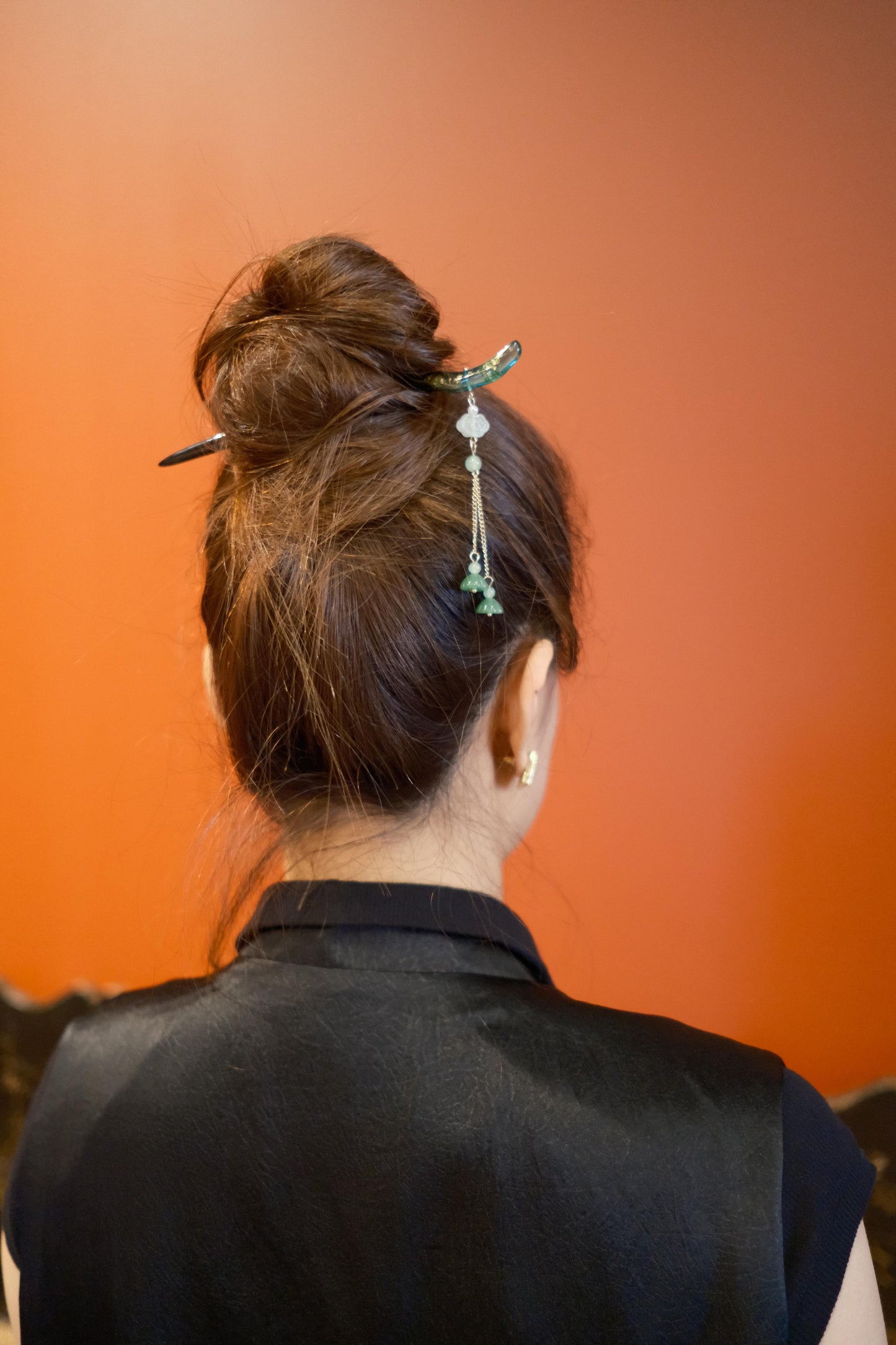 Jade Blessing Pendant Hairpin