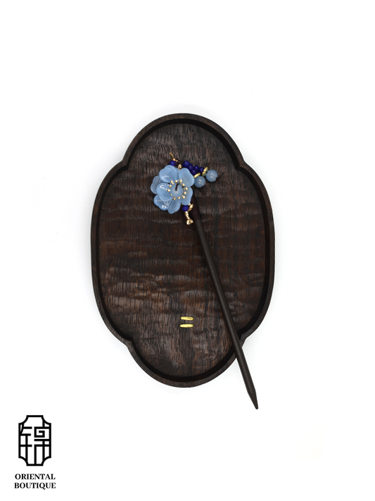 Blue Flower Elegant Hairpin - ORIENTAL BOUTIQUE