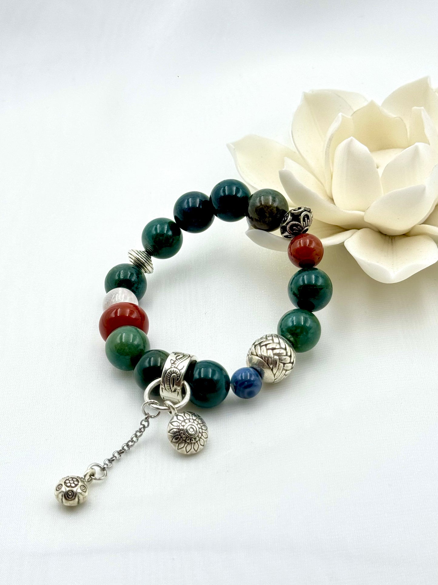 Verdant Ember Talisman Bracelet