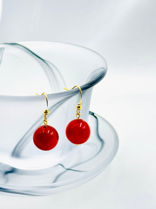 Crimson Grace Carnelian Earrings