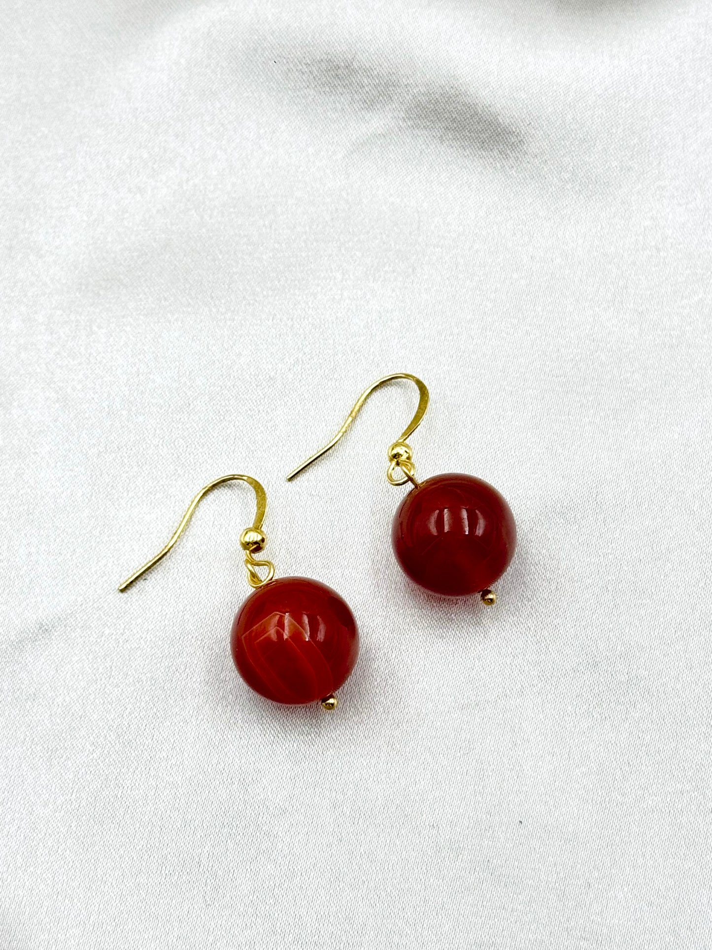 Crimson Grace Carnelian Earrings