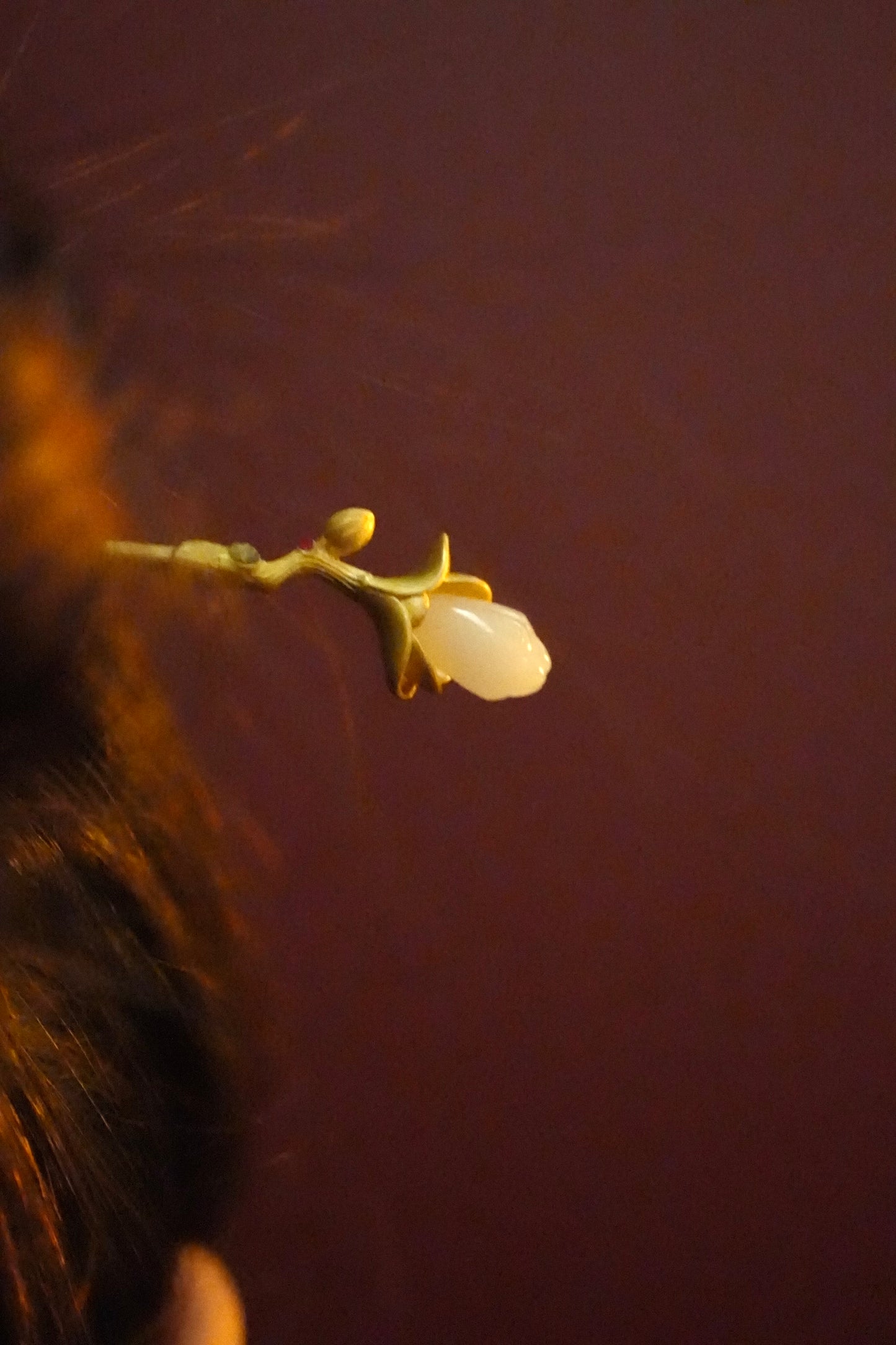 Golden Lotus Bloom Hairpin