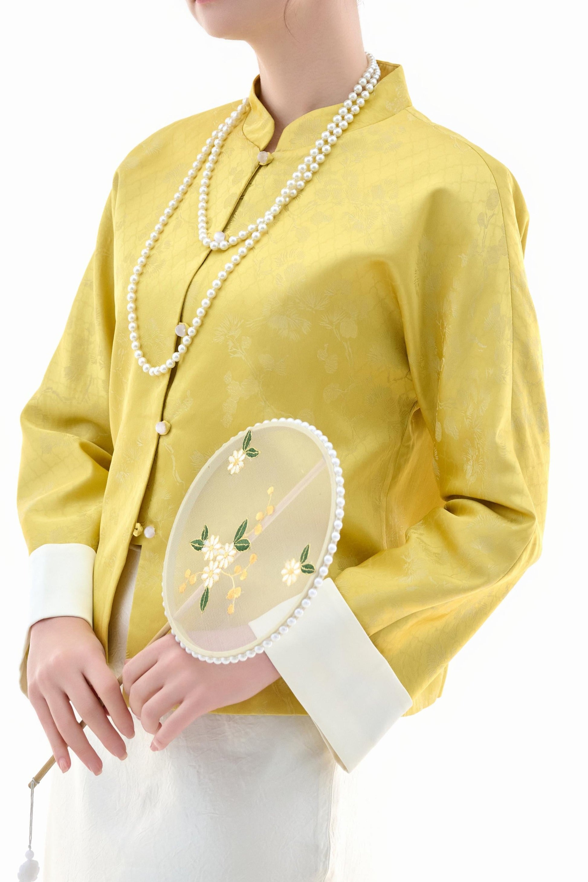 Golden Silk Fortune Jacket - ORIENTAL BOUTIQUE