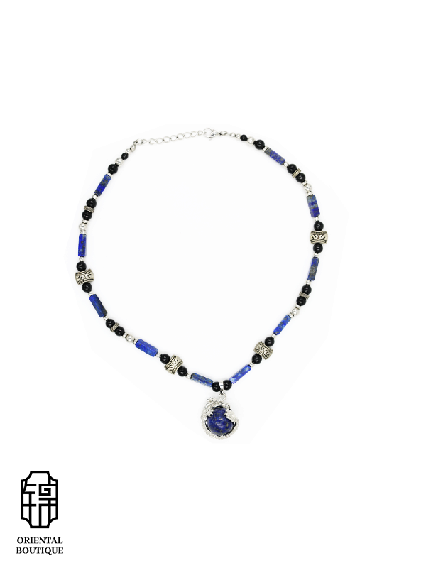 Dragon Collection - Dragon's Midnight Blue Necklace - ORIENTAL BOUTIQUE