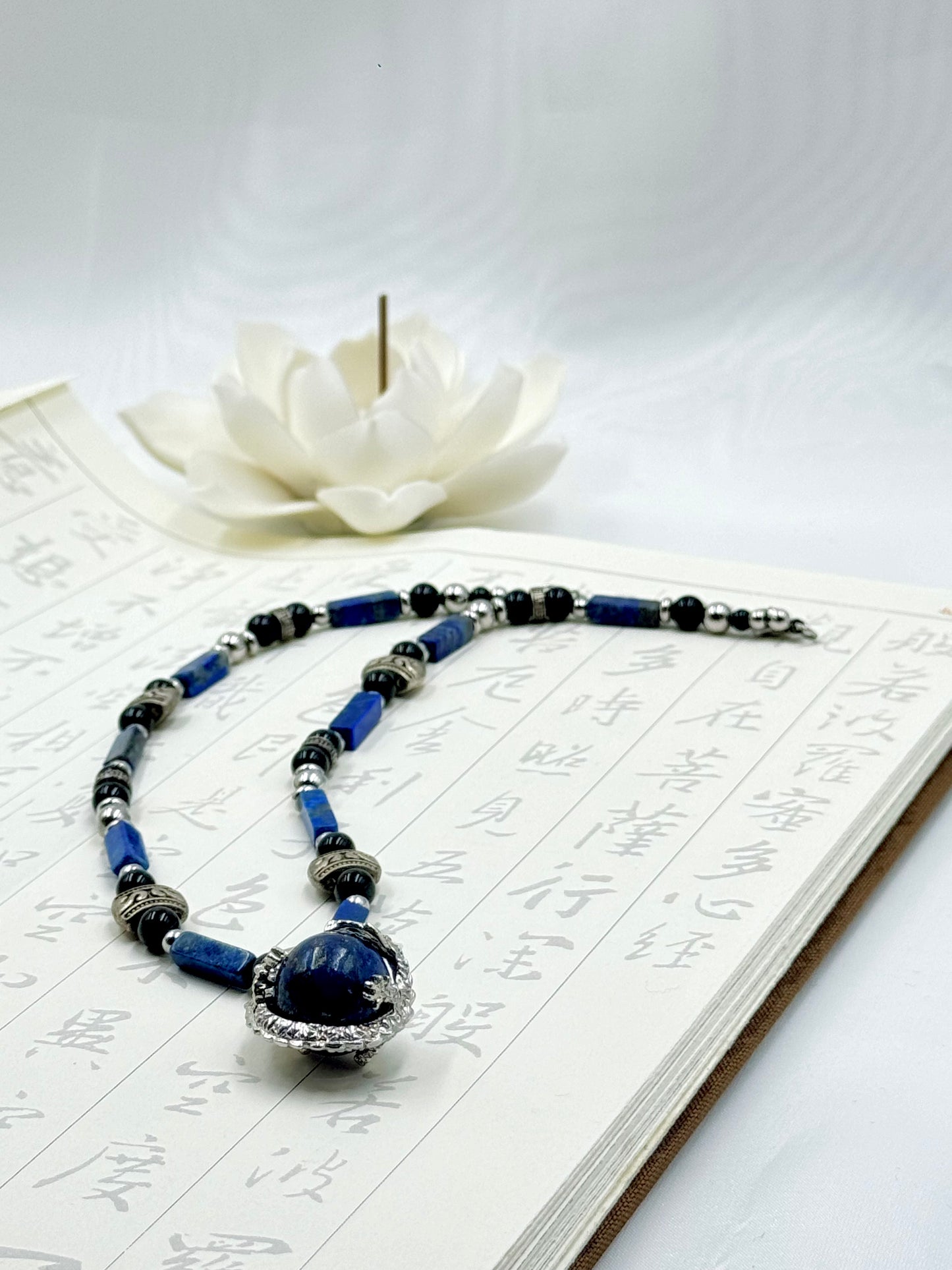Dragon Collection - Dragon's Midnight Blue Necklace - ORIENTAL BOUTIQUE