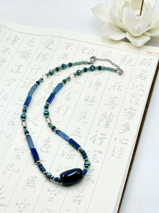 Palace Collection - Blue Night Starlight Necklace - ORIENTAL BOUTIQUE
