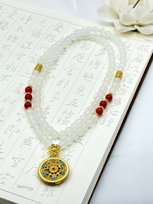 Orient Collection - Sun & Moon Radiance Necklace - ORIENTAL BOUTIQUE