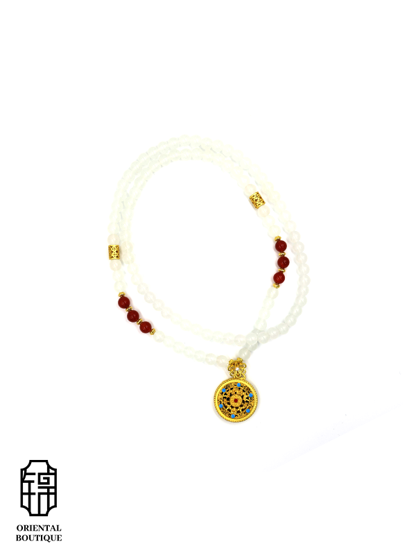 Orient Collection - Sun & Moon Radiance Necklace - ORIENTAL BOUTIQUE