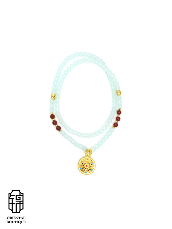 Orient Collection - Azure Elegance Necklace - ORIENTAL BOUTIQUE