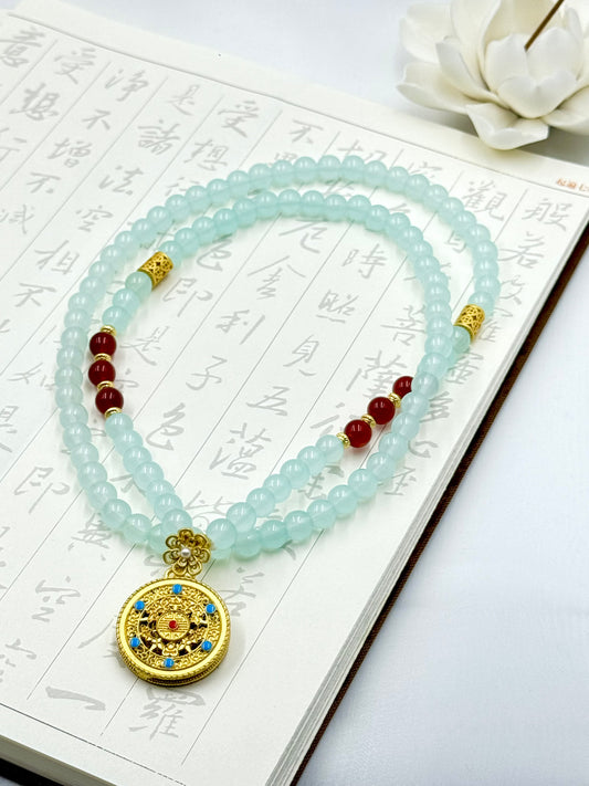 Orient Collection - Azure Elegance Necklace - ORIENTAL BOUTIQUE