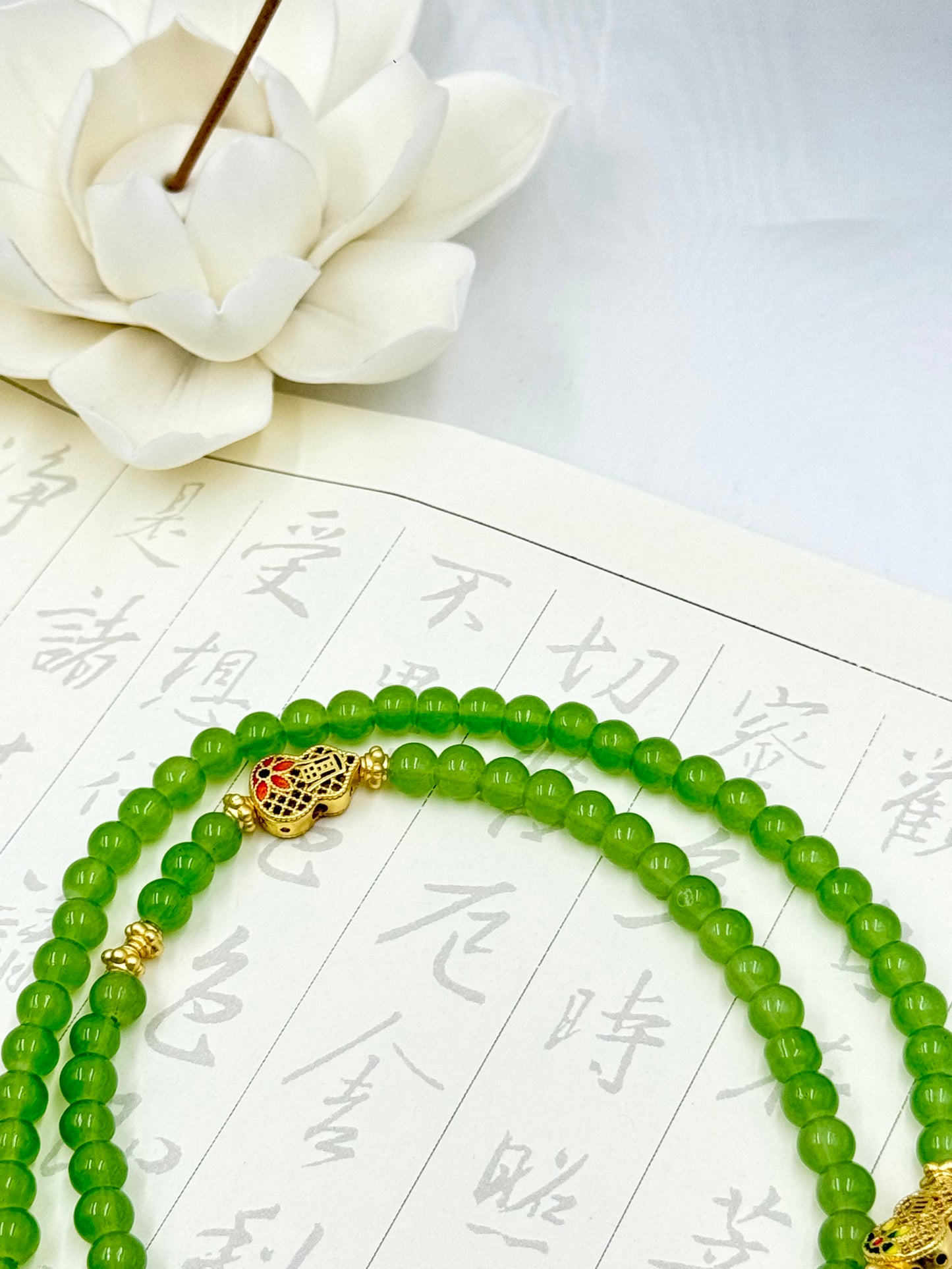Orient Collection - Jade Blessing Necklace - ORIENTAL BOUTIQUE