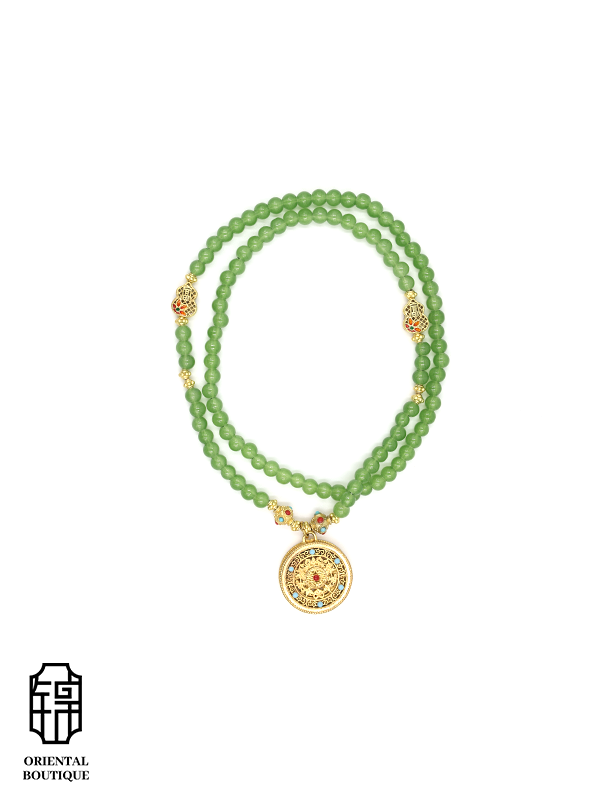 Orient Collection - Jade Blessing Necklace - ORIENTAL BOUTIQUE