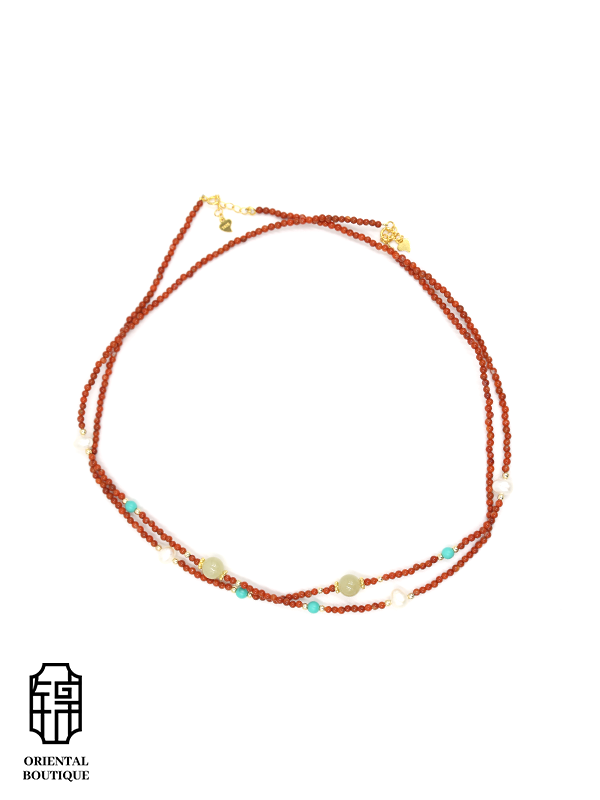 Eternal Collection - Red Sand Star Necklace - ORIENTAL BOUTIQUE